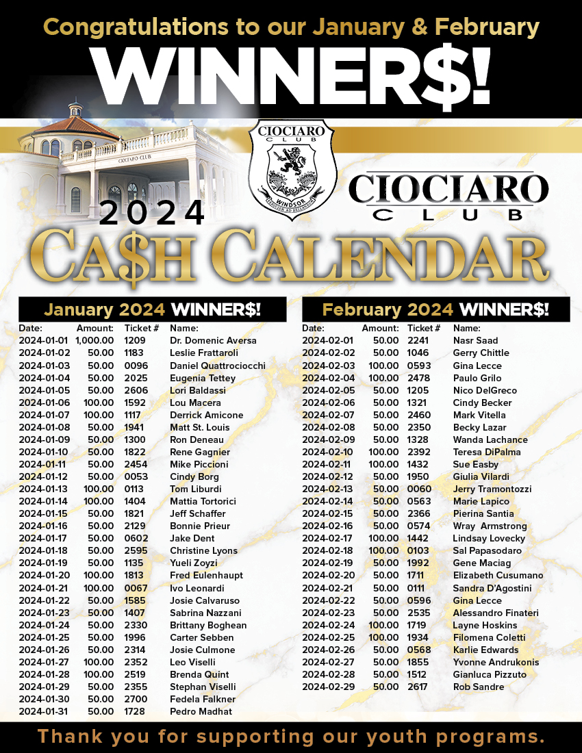 100 Days Of Winning Cash Calendar Winners Spring 2025 Umd Tracey Mathis