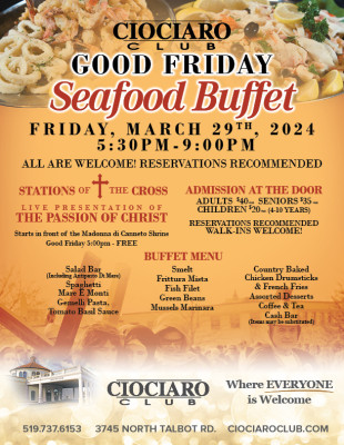 Good Friday Seafood Buffet