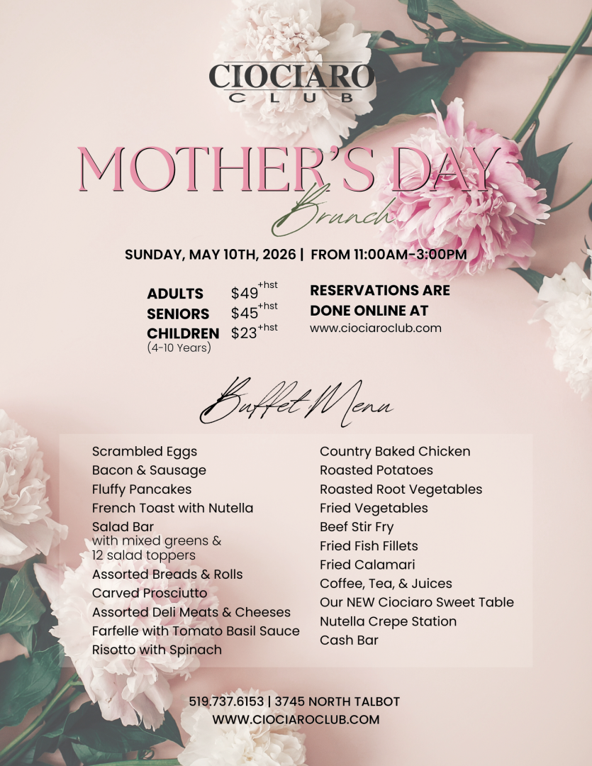 2026 Mother's Day Brunch - 11:30AM Seating Time