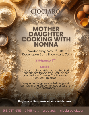 Mother Daughter Cooking with Nonna