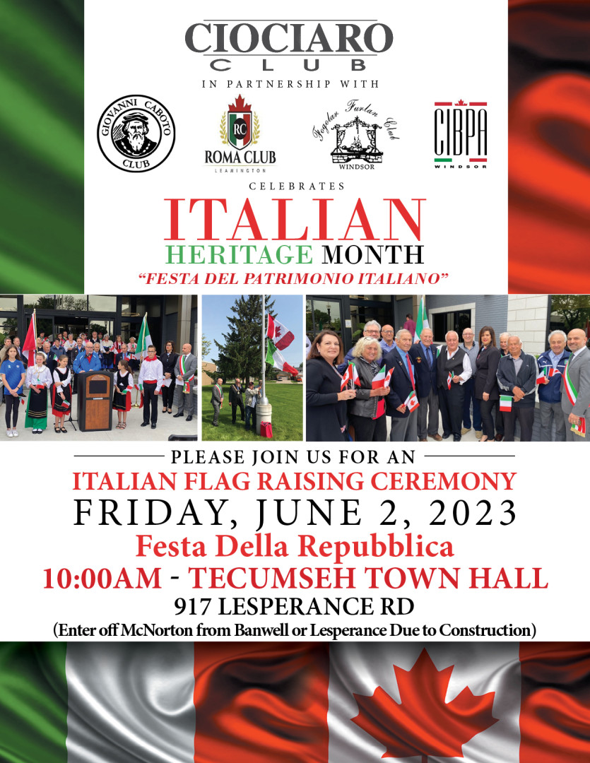 Italian Flag Raising Ceremony